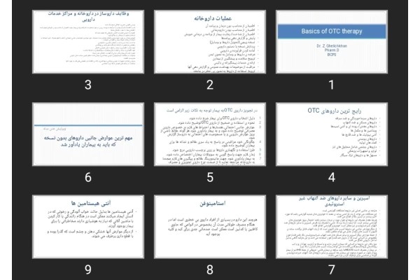 پاورپوینت Basics of OTC therapy