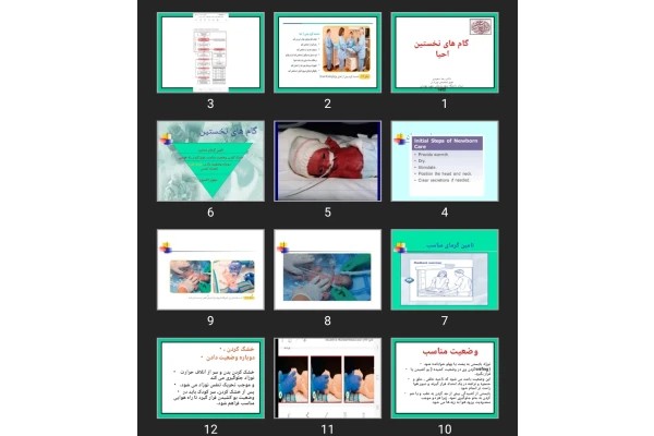 پاورپوینت گام های نخستین احیا