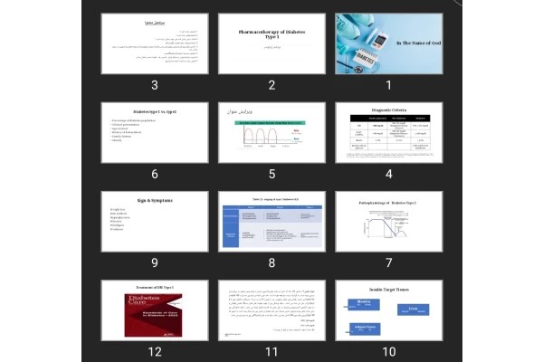 پاورپوینت Pharmacotherapy of Diabetes Type 1