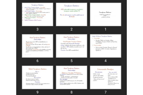 پاورپوینت Transfusion Medicine