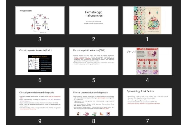 پاورپوینت Hematologic malignancies