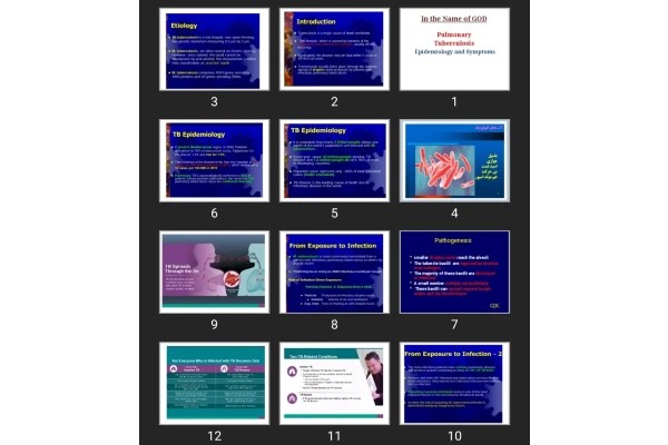 پاورپوینت Pulmonary Tuberculosis