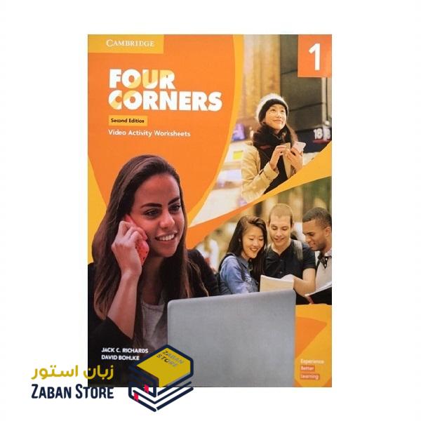 Four Corners 1 Video Activity Worksheets Second Edition کتاب فیلم فور کورنرز یک ویرایش دوم