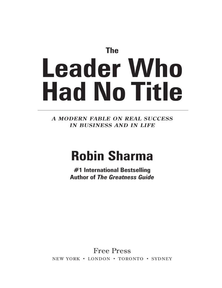 دانلود کتاب The Leader Who Had No Title