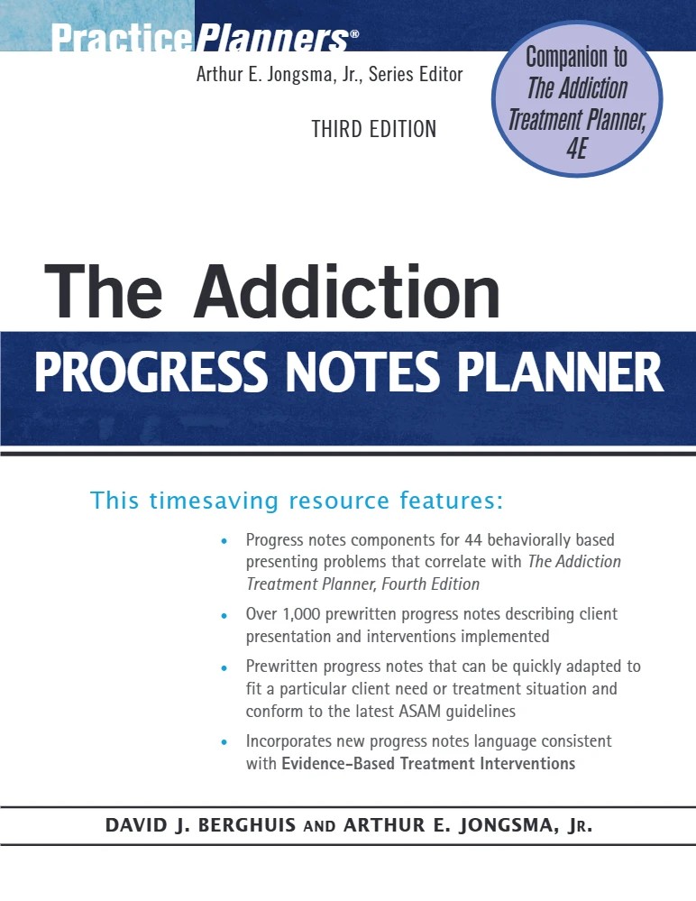 دانلود کتاب The Addiction Progress Notes Planner