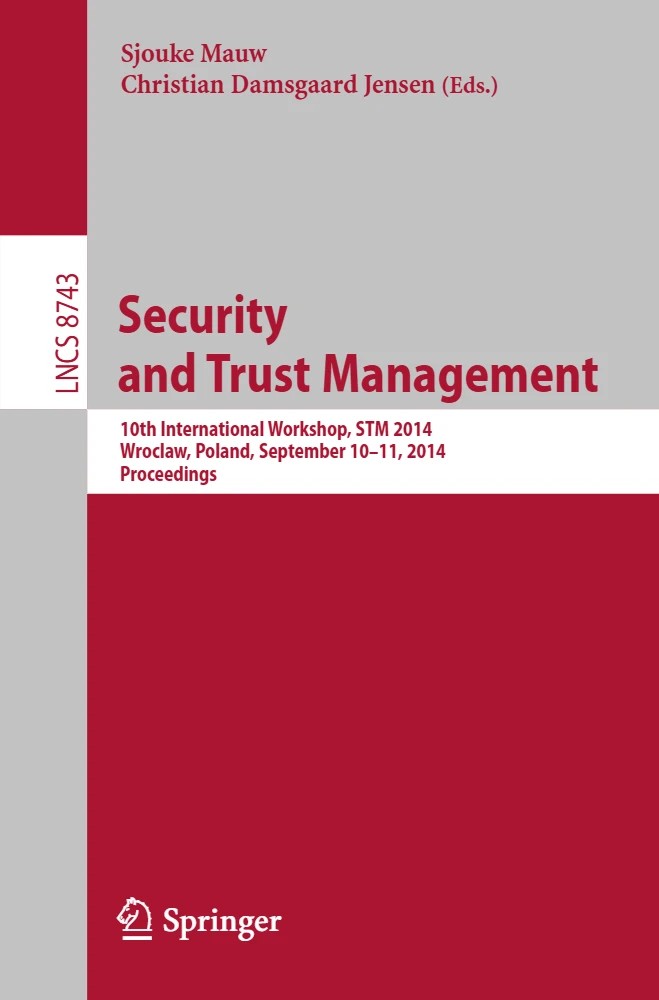 دانلود کتاب Security and Trust Management
