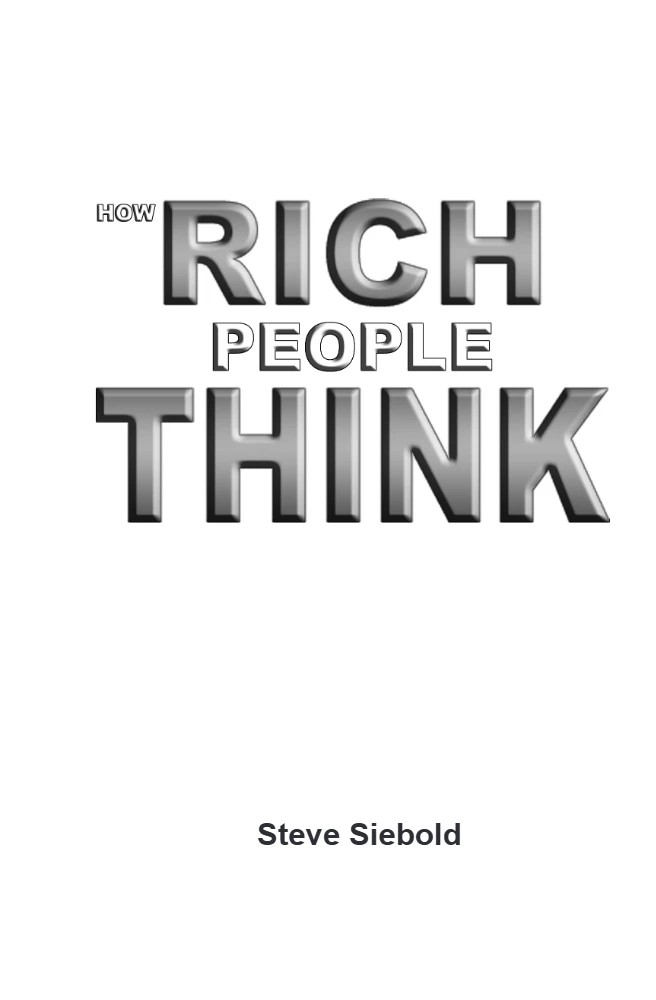 دانلود کتاب How Rich People Think