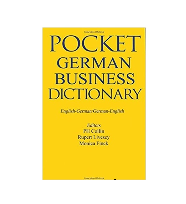 دیکشنری دو سویه آلمانی Pocket Business German Dictionary