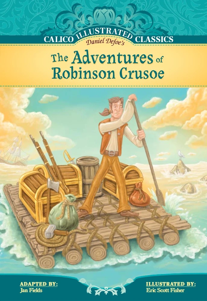 کتاب The Adventures of Robinson Crusoe (ماجراهای رابینسون کروزو) نسخه انگلیسی PDF