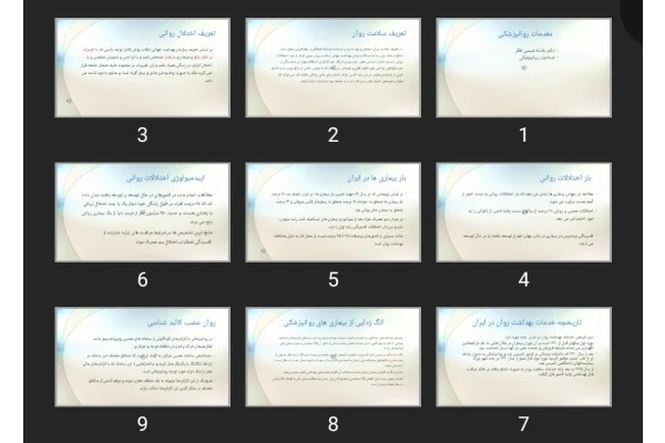 پاورپوینت مقدمات روانپزشکی