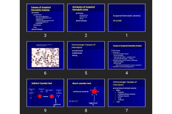 پاورپوینت Acquired hemolytic anemia