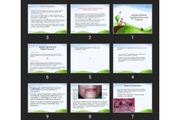 پاورپوینت Implant-Related Complications and Failures