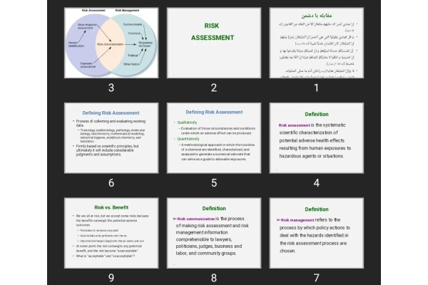 پاورپوینت RISK ASSESSMENT PHARMACY