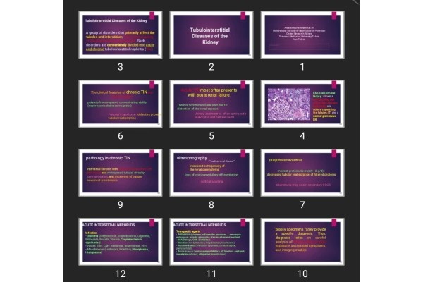 پاورپوینت Tubulointerstitial Diseases of the Kidney