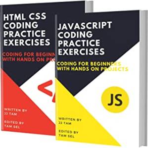 دانلود کتاب JAVASCRIPT AND HTML CSS CODING PRACTICE EXERCISES: Coding for Beginners
