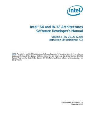 دانلود کتاب Intel® 64 and IA-32 Architectures Software Developer’s Manual Volume 2 (2A, 2B, 2C & 2D): Instruction Set Reference, A-Z