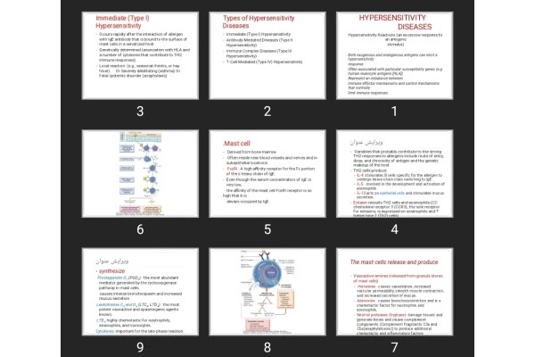 پاورپوینت HYPERSENSITIVITY DISEASES