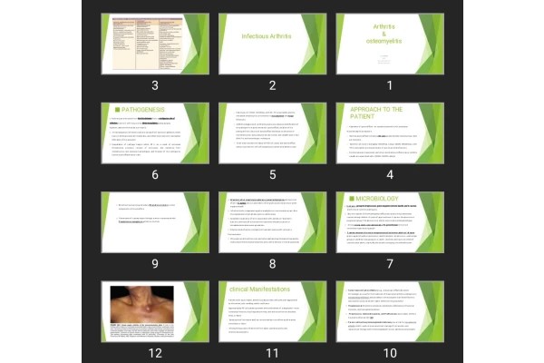 پاورپوینت Arthritis &amp; osteomyelitis