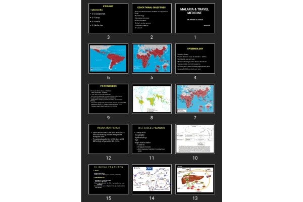 پاورپوینت MALARIA &amp; TRAVEL MEDICINE