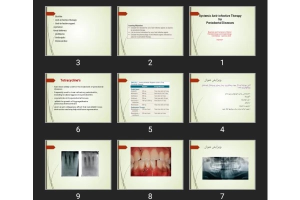 پاورپوینت Systemic Anti-infective Therapy for Periodontal Diseases