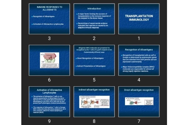 پاورپوینت TRANSPLANTATION IMMUNOLOGY