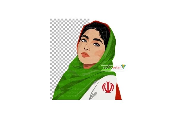 png دخترایرانی و پرچم ایران