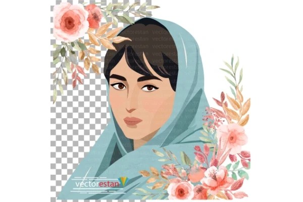 png دخترجوان باپوشش چادر