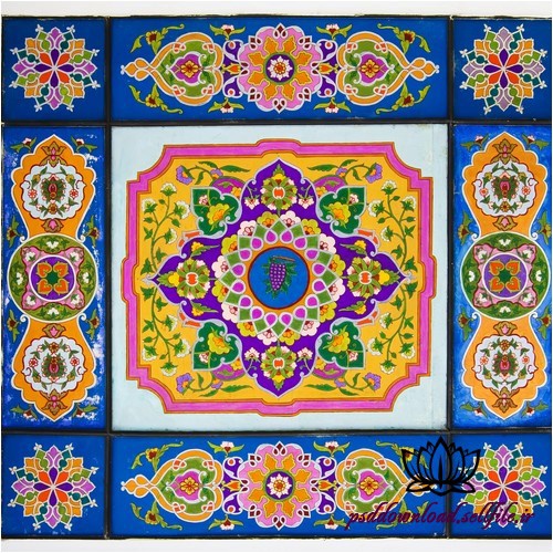 کاشی لعاب دار هفت رنگ -کد 2 - اسمارت فایل