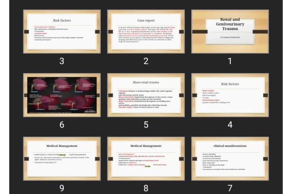 پاورپوینت Renal and Genitourinary Trauma