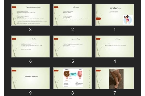 پاورپوینت یبوست constipation
