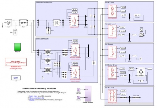 مدلسازی مبدل الکترونیک قدرت در متلب تغذیه بار dc و ac - اسمارت فایل