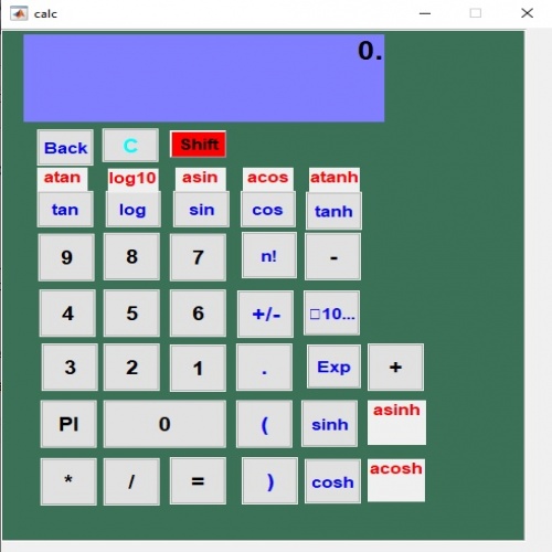 کد متلب GUI یک ماشین حساب - اسمارت فایل