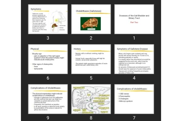 پاورپوینت Diseases of the Gall Bladder and Biliary Tract