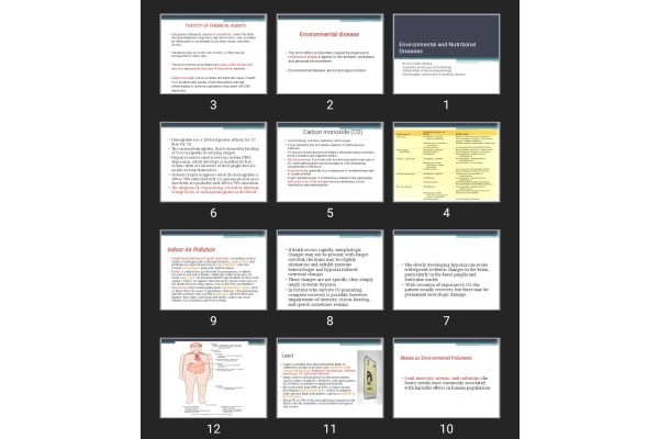 پاورپوینت Environmental and Nutritional Diseases