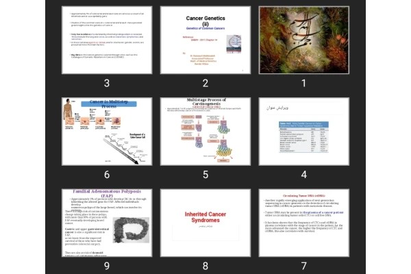 پاورپوینت Cancer Genetics (ii)
