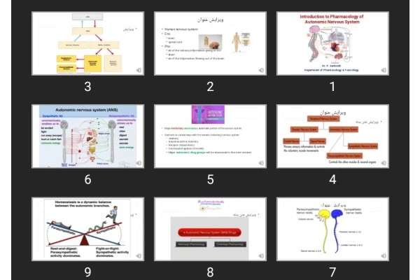 پاورپوینت Introduction to Pharmacology of Autonomic Nervous System