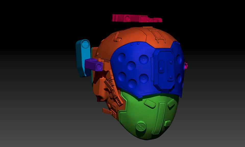 فایل فیگور STL Cyberpunk 2077 Helmet