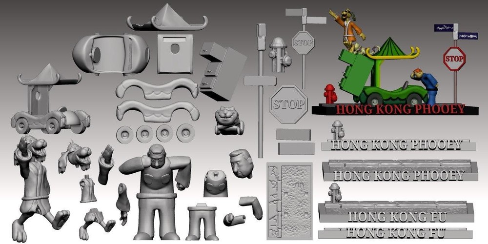 فایل فیگور STL Hong Kong FU