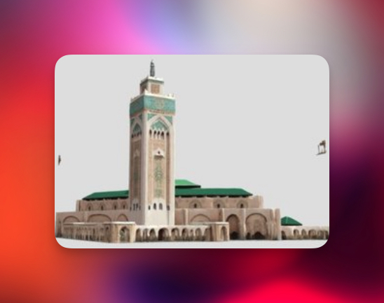 فایل فیگور STL Hassan II Mosque – Casablanca, Morocco