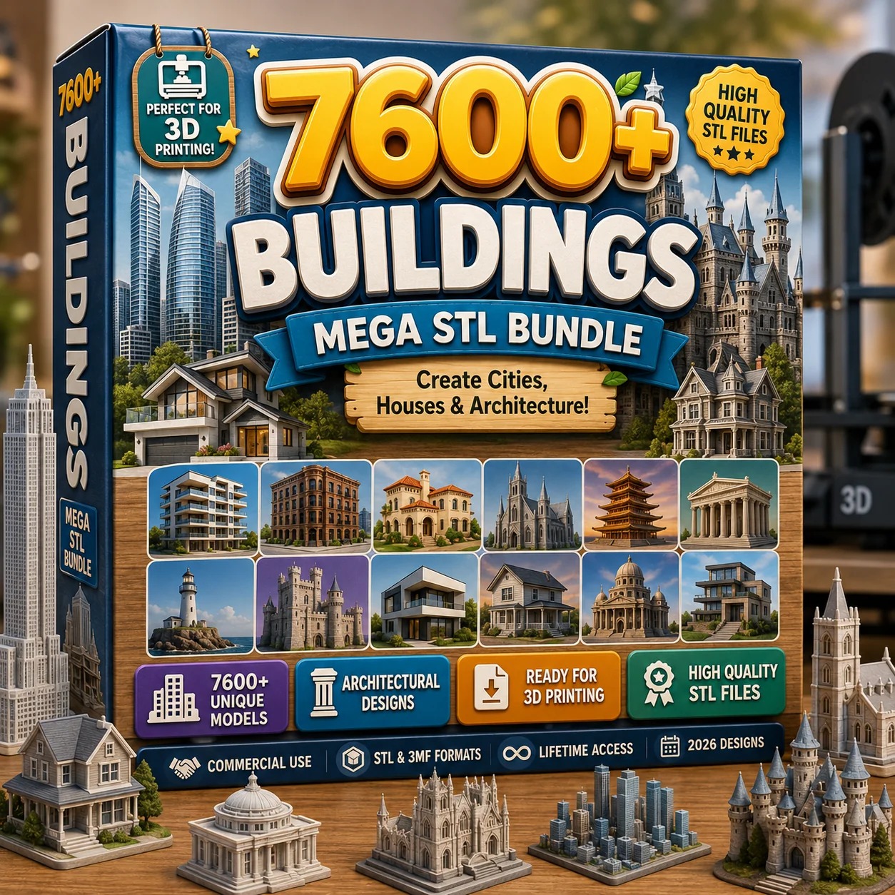 بسته جامع Ultimate 3D STL Mega Bundle