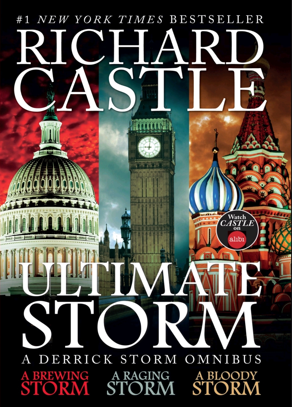 کتاب Ultimate Storm (طوفان نهایی) اثر ریچارد کَسل | شامل ۳ داستان کوتاه مجموعه Derrick Storm: A Brewing Storm، A Raging Storm و A Bloody Storm | نسخه PDF انگلیسی