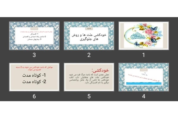 پاورپوینت روانشناسی خودکشی