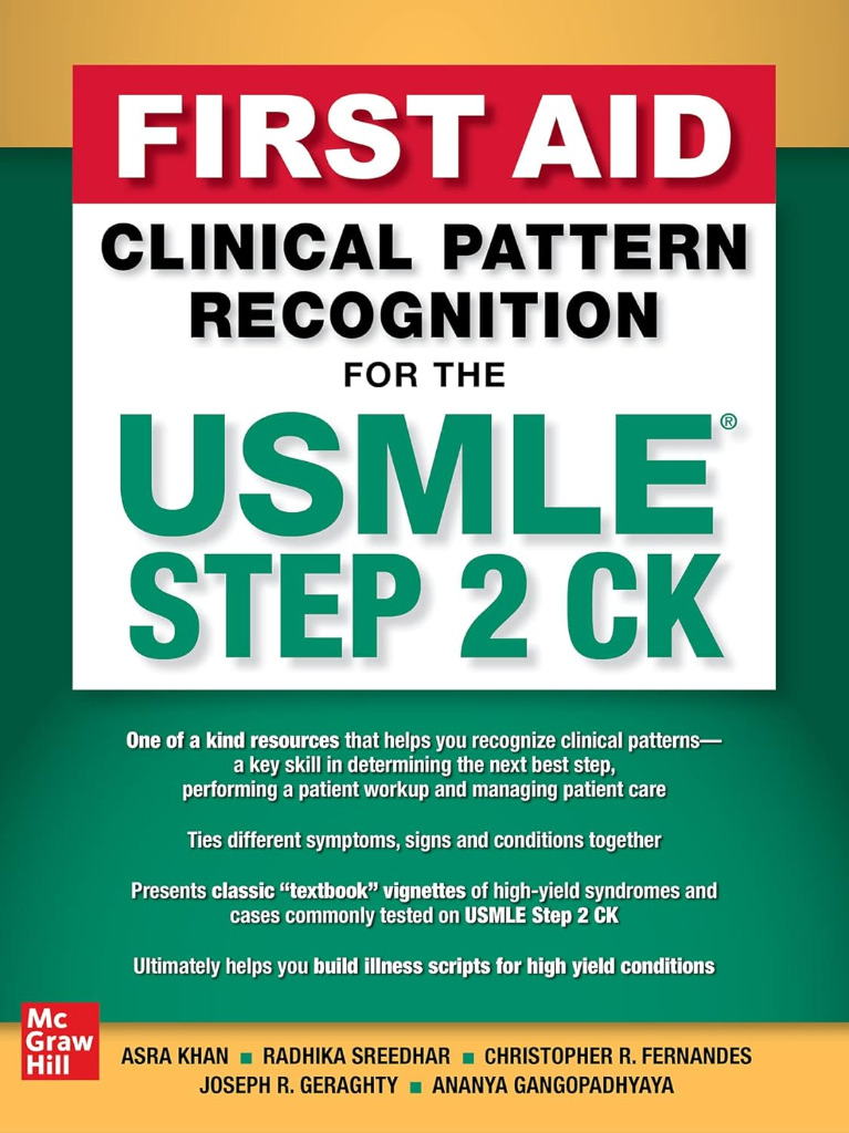 First Aid Clinical Pattern Recognition for the USMLE Step 2 CK 2024
