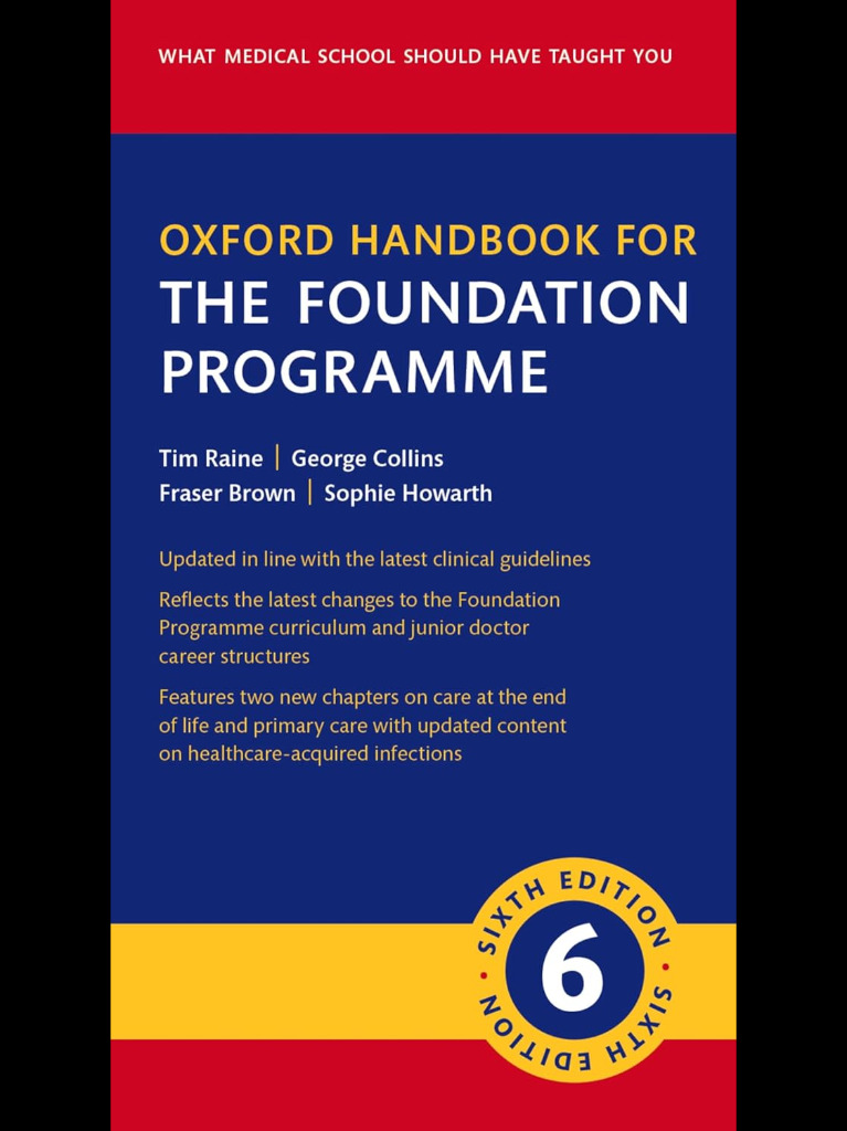 Oxford Handbook for the Foundation Programme 2025 6th Edition