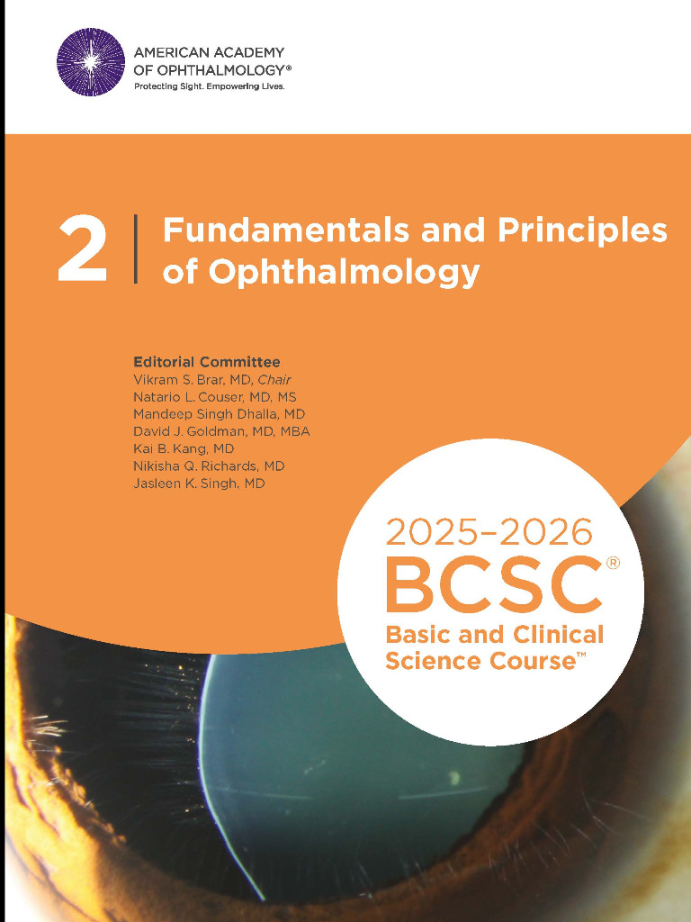 2025-2026 Basic and Clinical Science Course, Section 02: Fundamentals and Principles of Ophthalmology