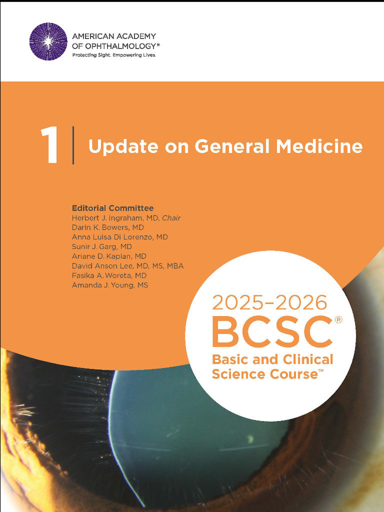 2025-2026 Basic and Clinical Science Course, Section 1: Update on General Medicine