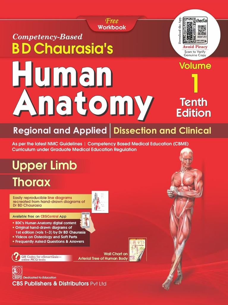 Bd Chaurasias Human Anatomy 2024