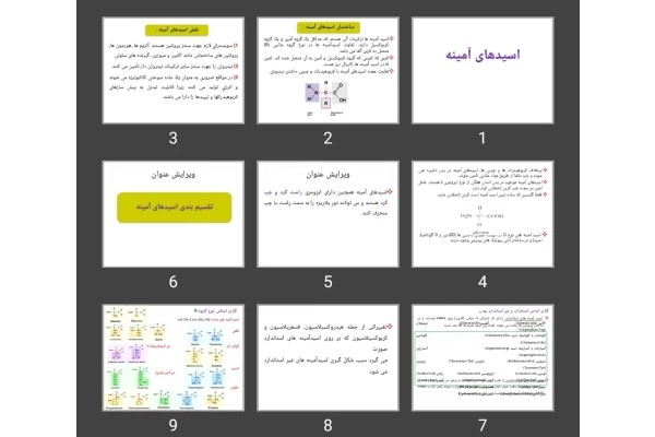 پاورپوینت اسیدهای آمینه