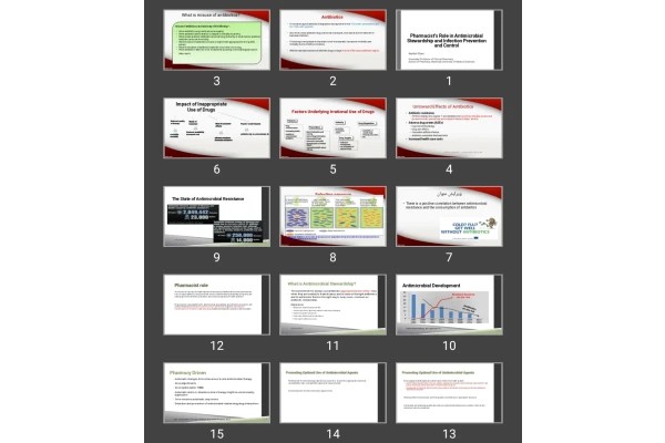پاورپوینت Pharmacist’s Role in Antimicrobial Stewardship and Infection Prevention and Control