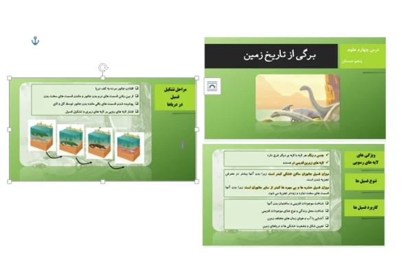 پاورپوینت آماده درس 4 علوم پنجم- فسیل چیست